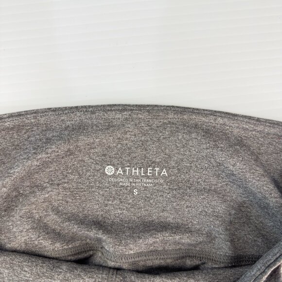 Athleta Salutation Stash Pocket 7/8 Tights Grey Heather Small Regular Athleisure - Picture 4 of 9